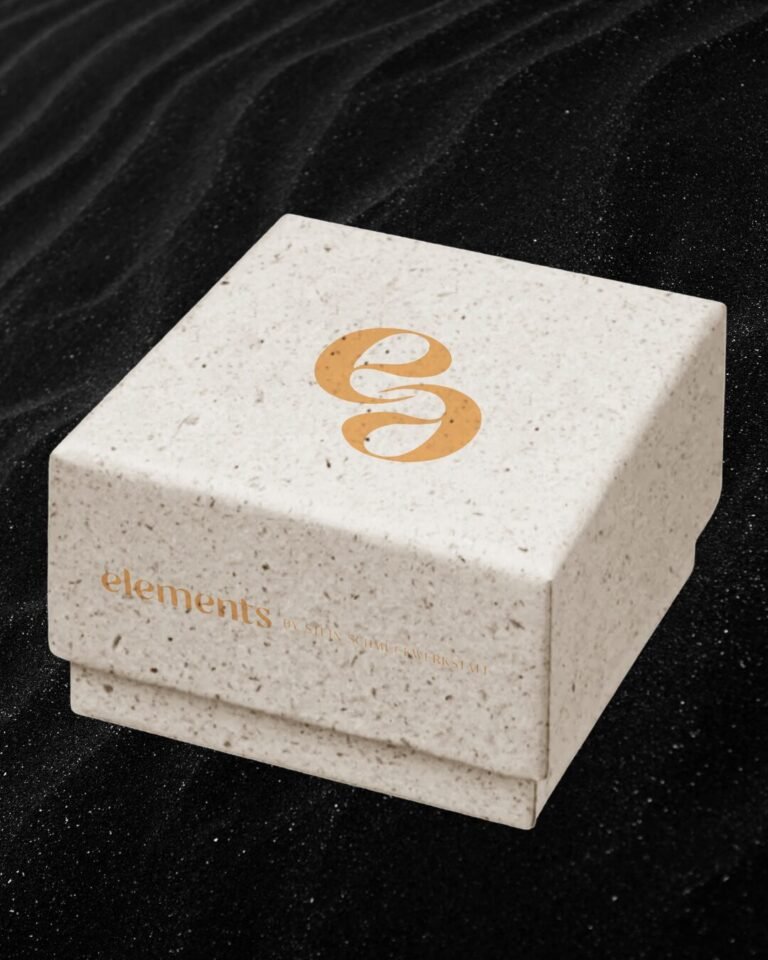 schmuckschachtel aus graspapier modern